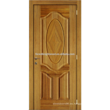 Huecas chapado roble diseño agradable barniz Natural moldeada puerta